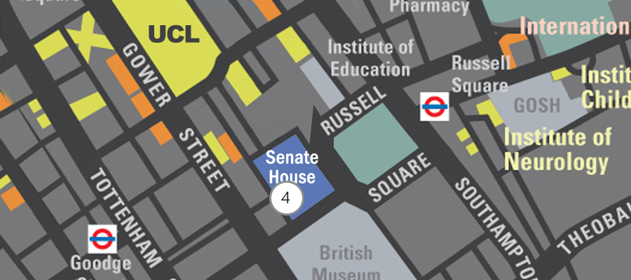 Resources for Graduates on map: Senate House